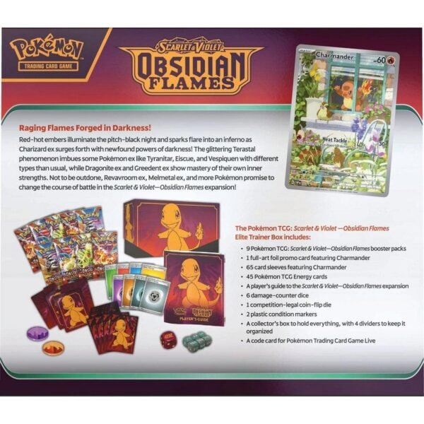 Hot Sale : Scarlet & Violet: Obsidian Flames - Elite Trainer Box - Image 5