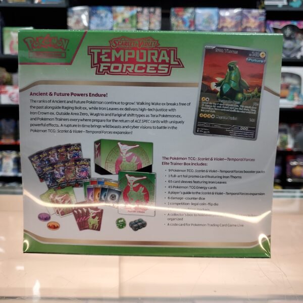 Hot Sale : Scarlet & Violet: Temporal Forces - Elite Trainer Box (Iron Leaves) - Image 2