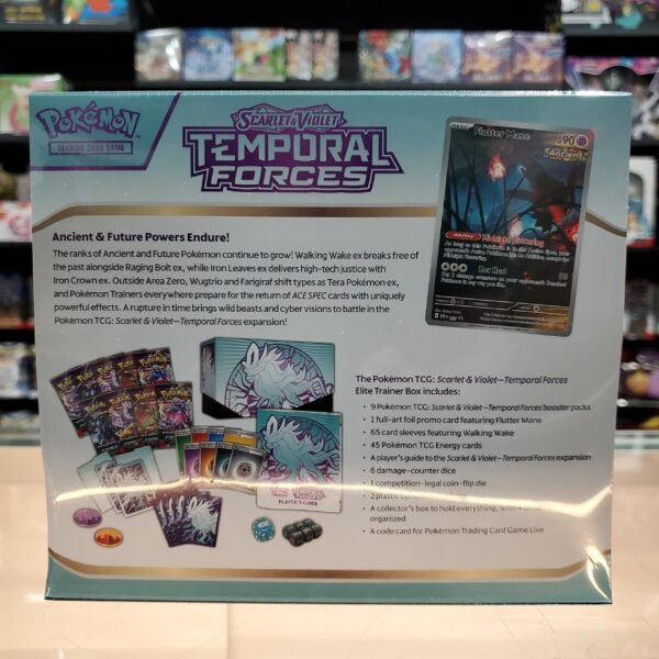 Hot Sale : Scarlet & Violet: Temporal Forces - Elite Trainer Box (Walking Wake) - Image 2