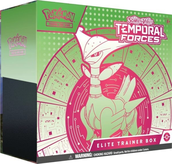Hot Sale : Scarlet & Violet: Temporal Forces - Elite Trainer Box (Iron Leaves) - Image 3
