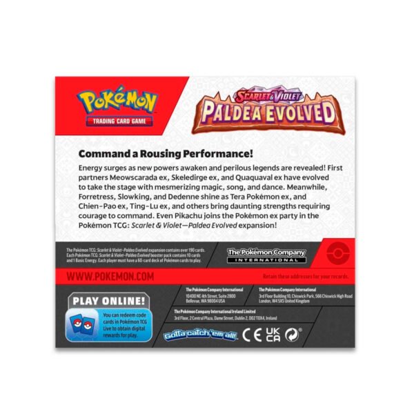 Scarlet & Violet-Paldea Evolved Booster Display Box (36 Packs) - Image 4